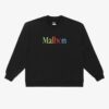 Malbon x Beams Rainbow Black Crewneck